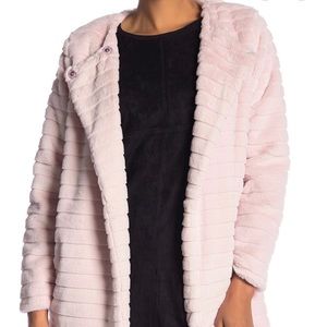 Faux Fur Fluffy Pocket Coat